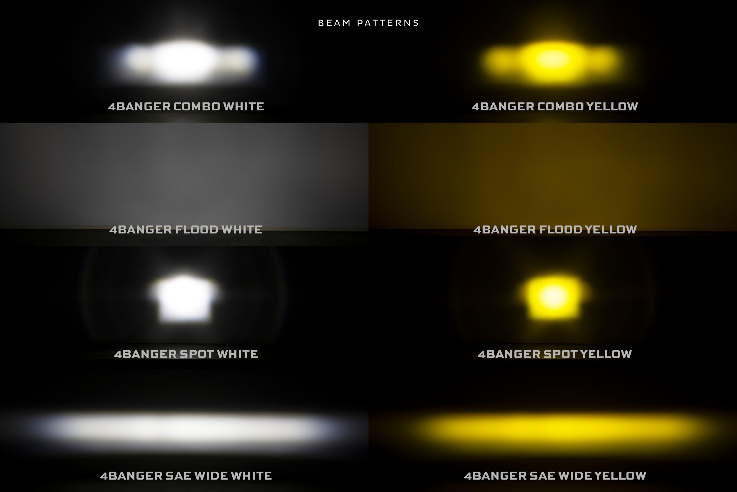 TRS | Morimoto 4Banger LED Pods: HXB Wide Beam | Maximum Width